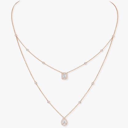 [Royal]MY TWIN 2 ROW DIAMOND NECKLACE