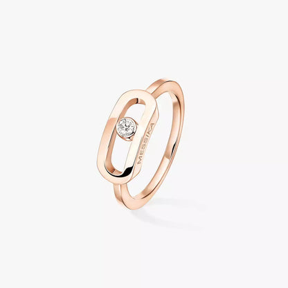 [Royal]Move Uno Diamond Ring in Gold
