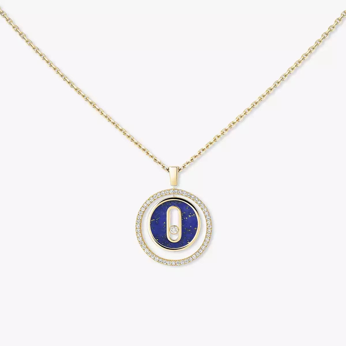 [Royal Jewellery]Lucky Move Diamond Necklace in Rose Gold and White Mother-of-Pearl
