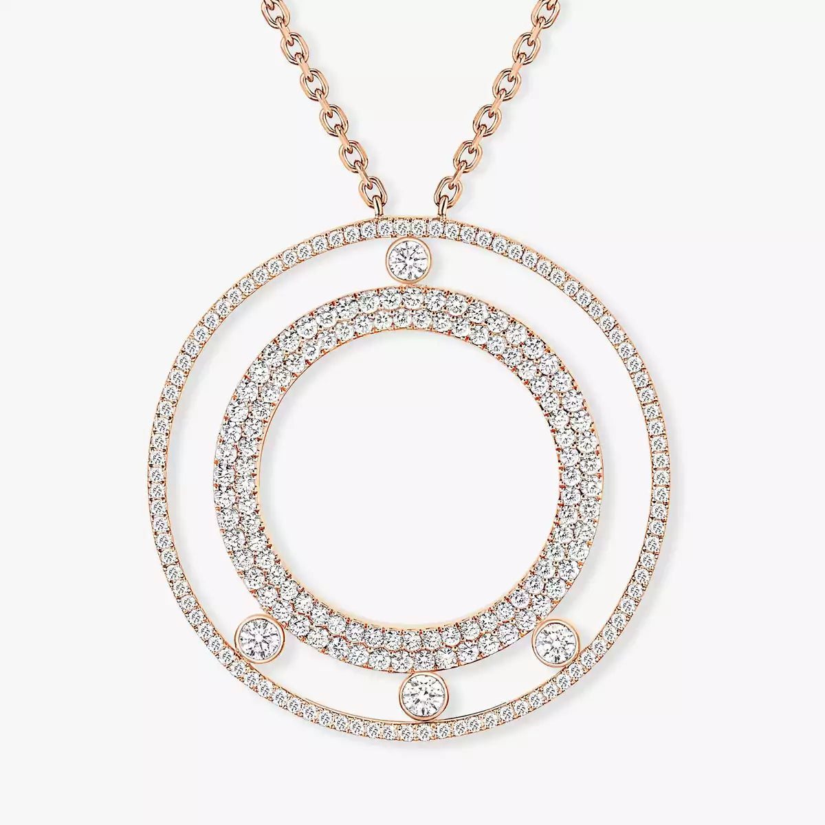[Royal]Move Romane Long Pave_-Set Diamond Necklace