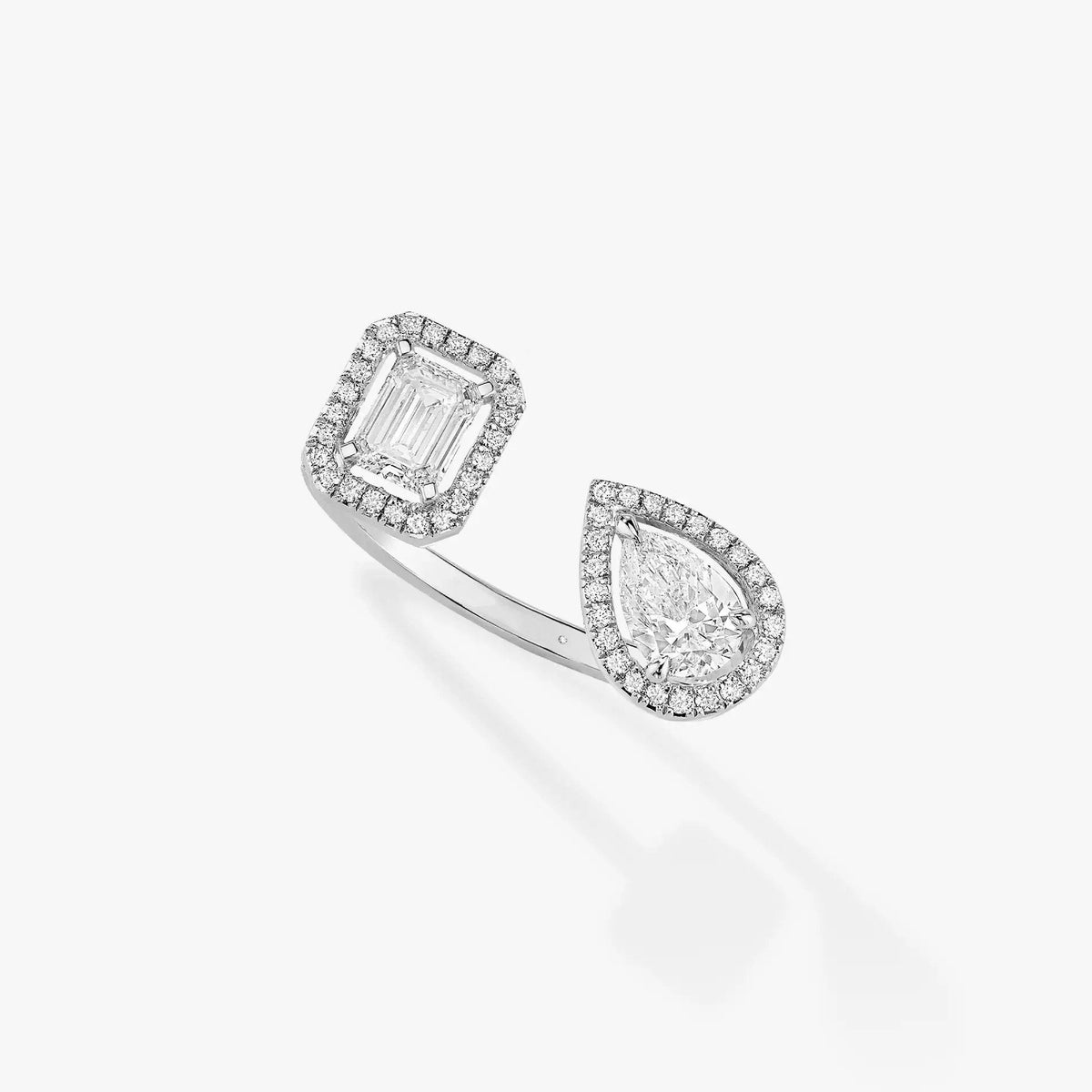 [Royal]MY TWIN TOI & MOI SILVER DIAMOND RING