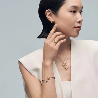 [Royal JEWELRY] OPERA TULLE  RING WITH  ENAMEL BACKGROUND