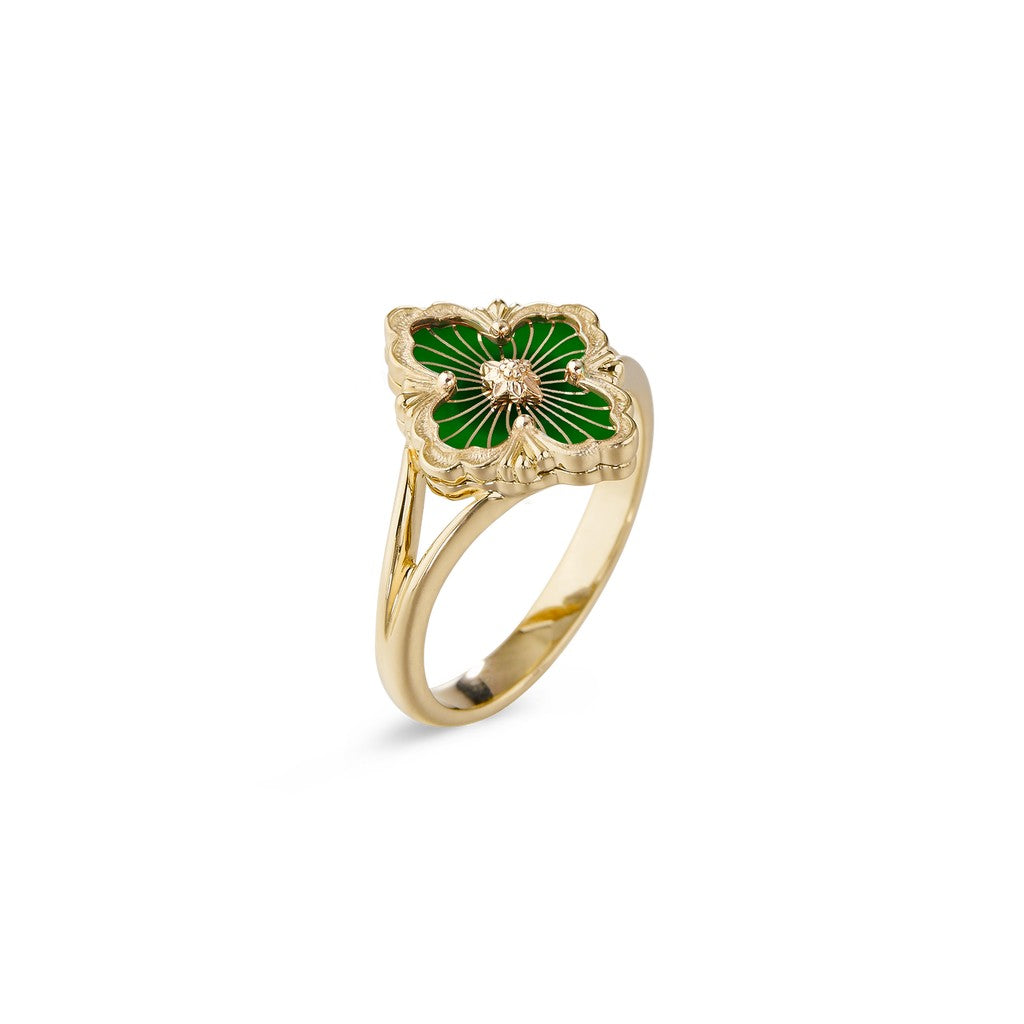 [Royal JEWELRY] OPERA TULLE  RING WITH  ENAMEL BACKGROUND
