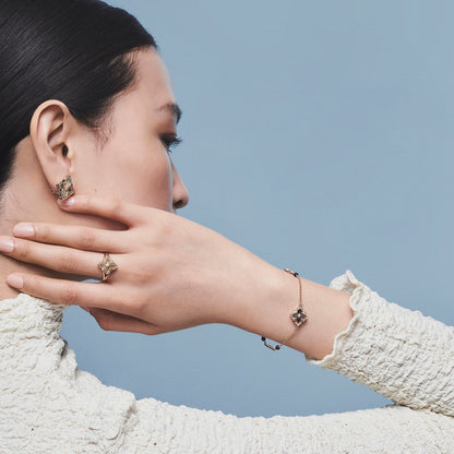[Royal JEWELRY] OPERA TULLE  RING WITH  ENAMEL BACKGROUND