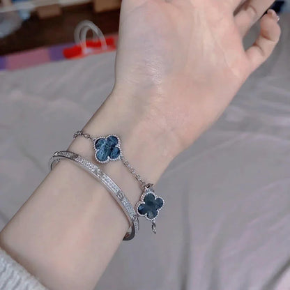 [Royal Jewellery]CLOVER 5 MOTIF PIETERSITE BRACELET COLLECTION