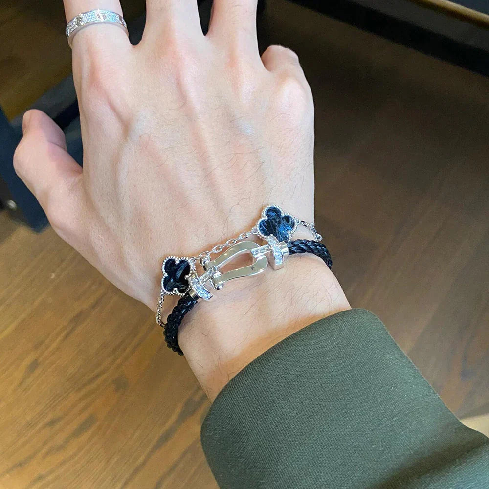 [Royal Jewellery]CLOVER 5 MOTIF PIETERSITE BRACELET COLLECTION