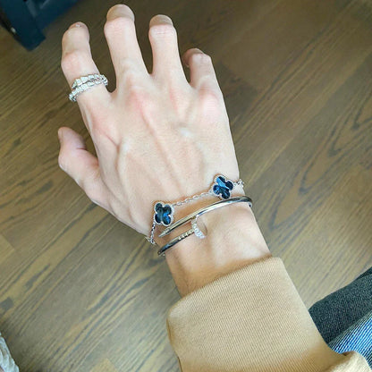 [Royal Jewellery]CLOVER 5 MOTIF PIETERSITE BRACELET COLLECTION