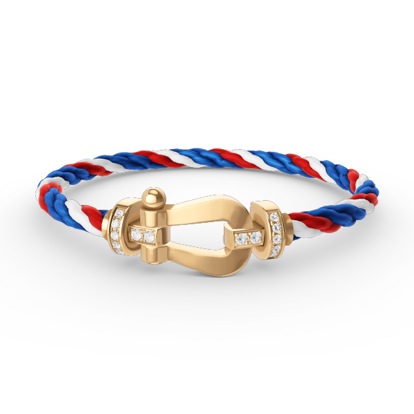 [Royal Jewellery]FORCE LARGE HORSESHOE HALF DIAMOND BRACELET GOLD