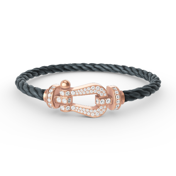 [Royal Jewellery]FORCE LARGE HORSESHOE FULL DIAMOND BRACELET ROSE GOLD