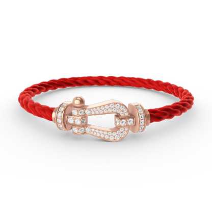 [Royal Jewellery]FORCE LARGE HORSESHOE FULL DIAMOND BRACELET ROSE GOLD