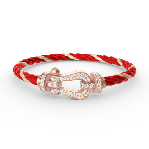 [Royal Jewellery]FORCE LARGE HORSESHOE FULL DIAMOND BRACELET ROSE GOLD