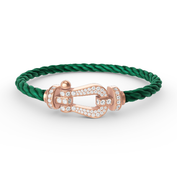 [Royal Jewellery]FORCE LARGE HORSESHOE FULL DIAMOND BRACELET ROSE GOLD