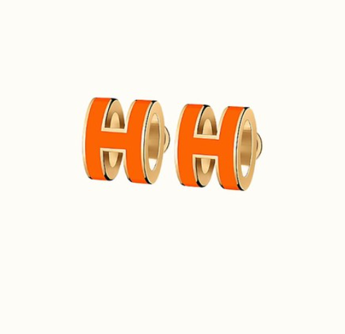 [Royal Jewellery]MINI POP H EARRINGS ORANGE