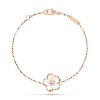 [Royal Jewellery]LUCKY WHITE MOP PLUM BLOSSOM  BRACELET