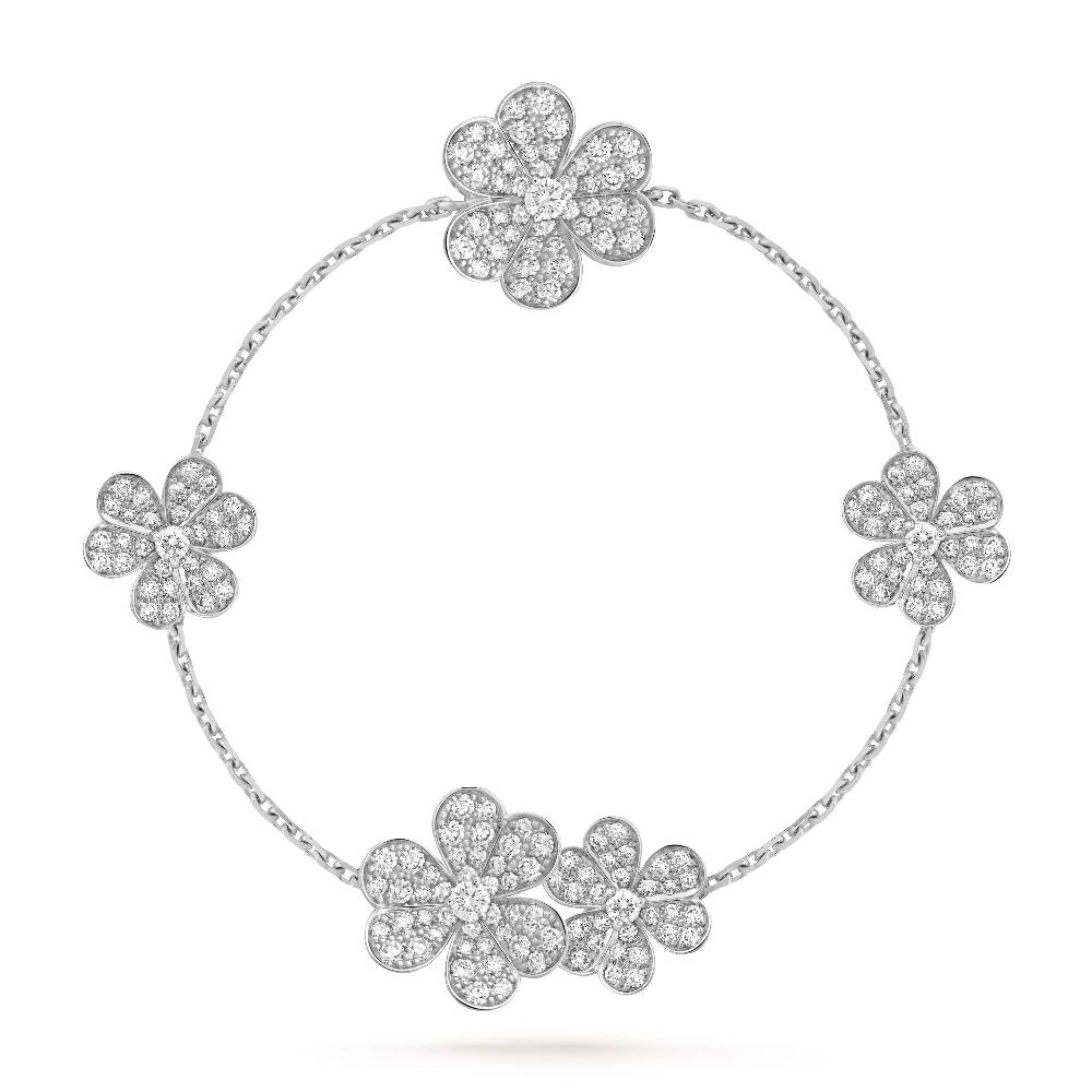 [Royal Jewellery]FRIVOLE SILVER 5 FLOWERS BRACELET