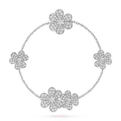 [Royal Jewellery]FRIVOLE SILVER 5 FLOWERS BRACELET