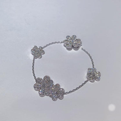 [Royal Jewellery]FRIVOLE SILVER 5 FLOWERS BRACELET