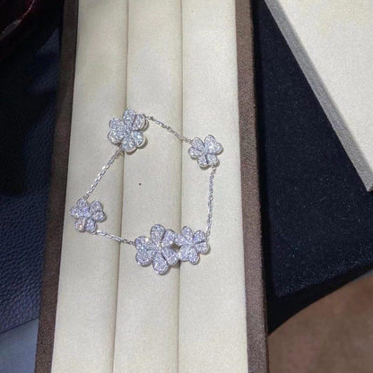 [Royal Jewellery]FRIVOLE SILVER 5 FLOWERS BRACELET
