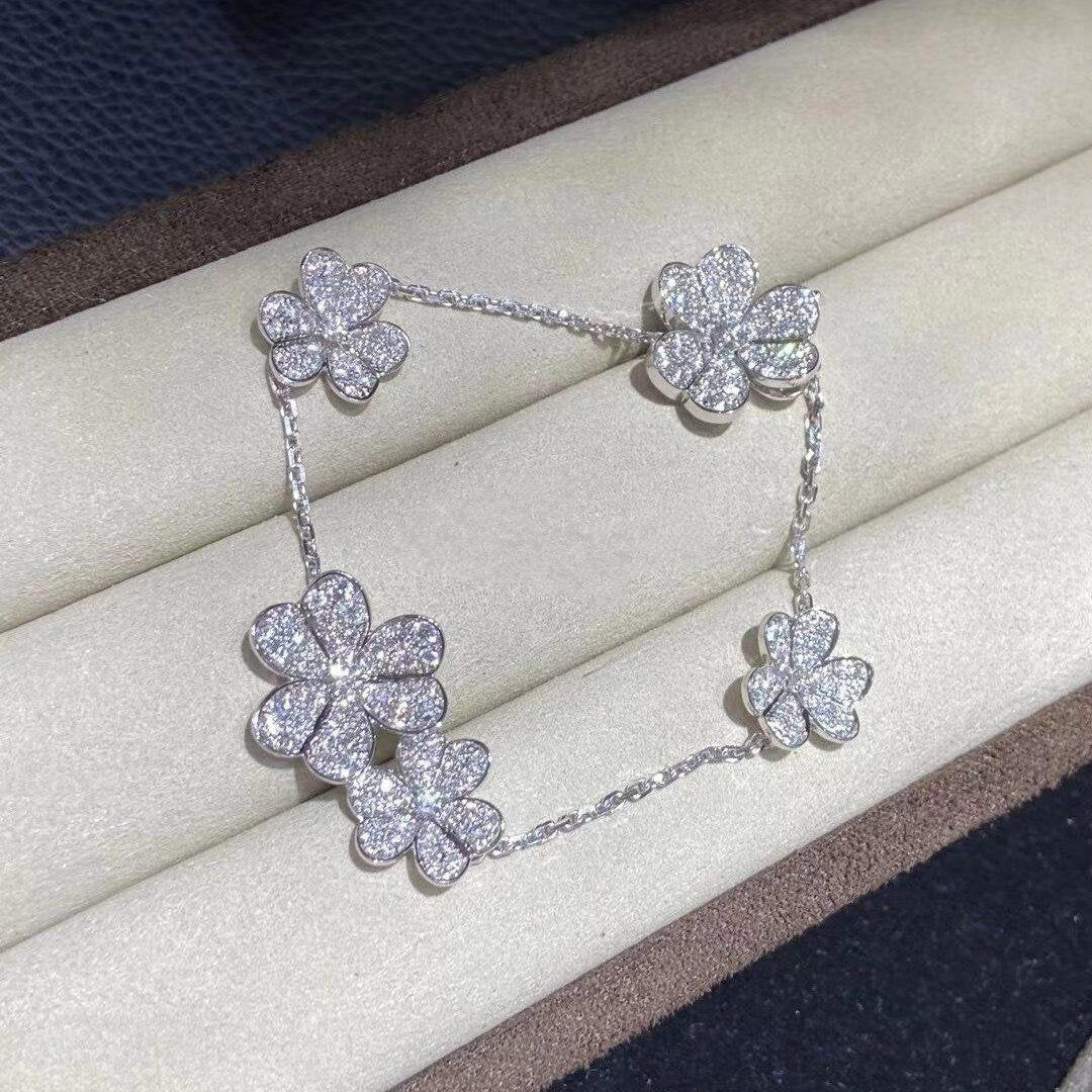 [Royal Jewellery]FRIVOLE SILVER 5 FLOWERS BRACELET