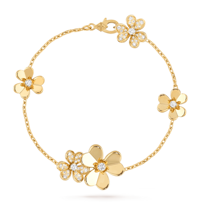 [Royal Jewellery]FRIVOLE GOLD 5 FLOWERS BRACELET