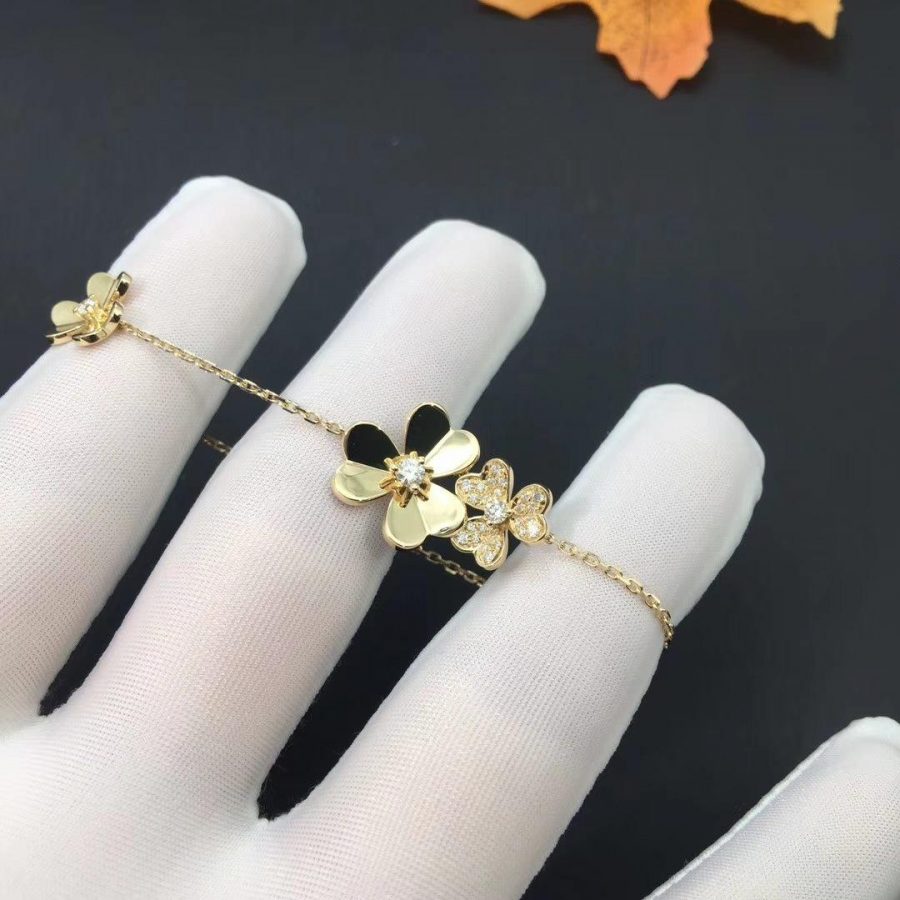 [Royal Jewellery]FRIVOLE GOLD 5 FLOWERS BRACELET