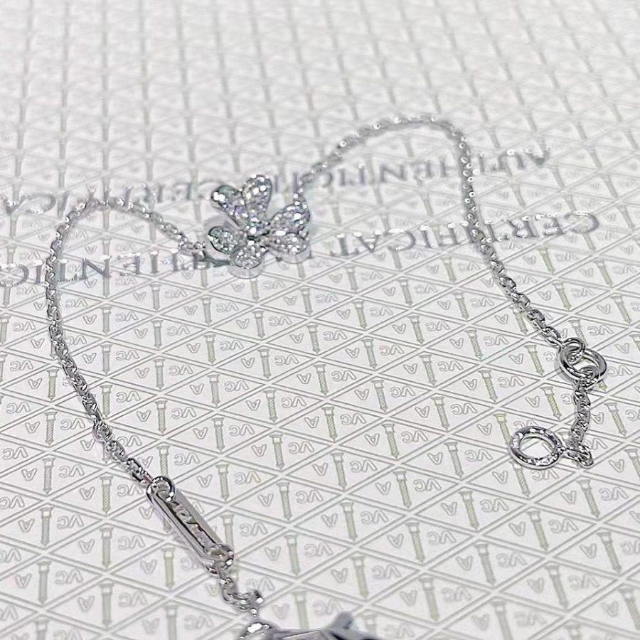 [Royal Jewellery]FRIVOLE SILVER FLOWER DIAMOND BRACELET