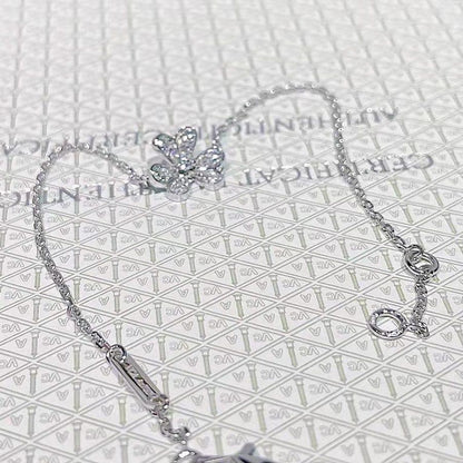[Royal Jewellery]FRIVOLE SILVER FLOWER DIAMOND BRACELET