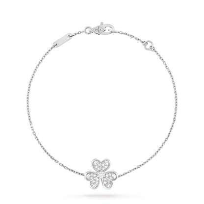 [Royal Jewellery]FRIVOLE SILVER FLOWER DIAMOND BRACELET