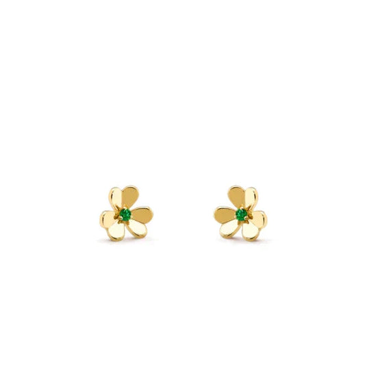 [Royal Jewellery]FRIVOLE  FLOWER MALACHITE EARRINGS
