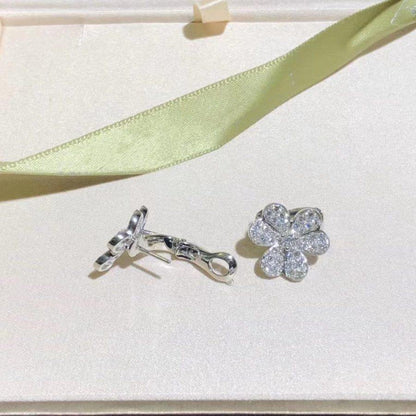 [Royal Jewellery]FRIVOLE SILVER FLOWER DIAMOND EARRINGS
