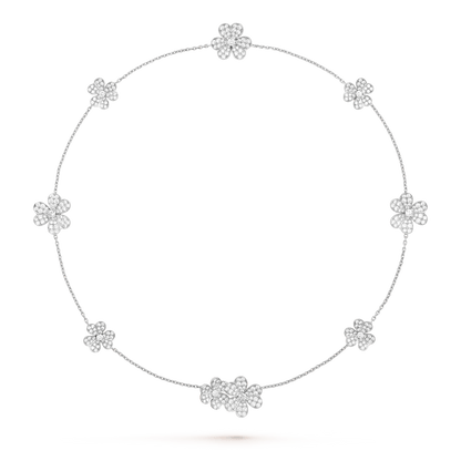 [Royal Jewellery]FRIVOLE SILVER 9 FLOWERS NECKLACE
