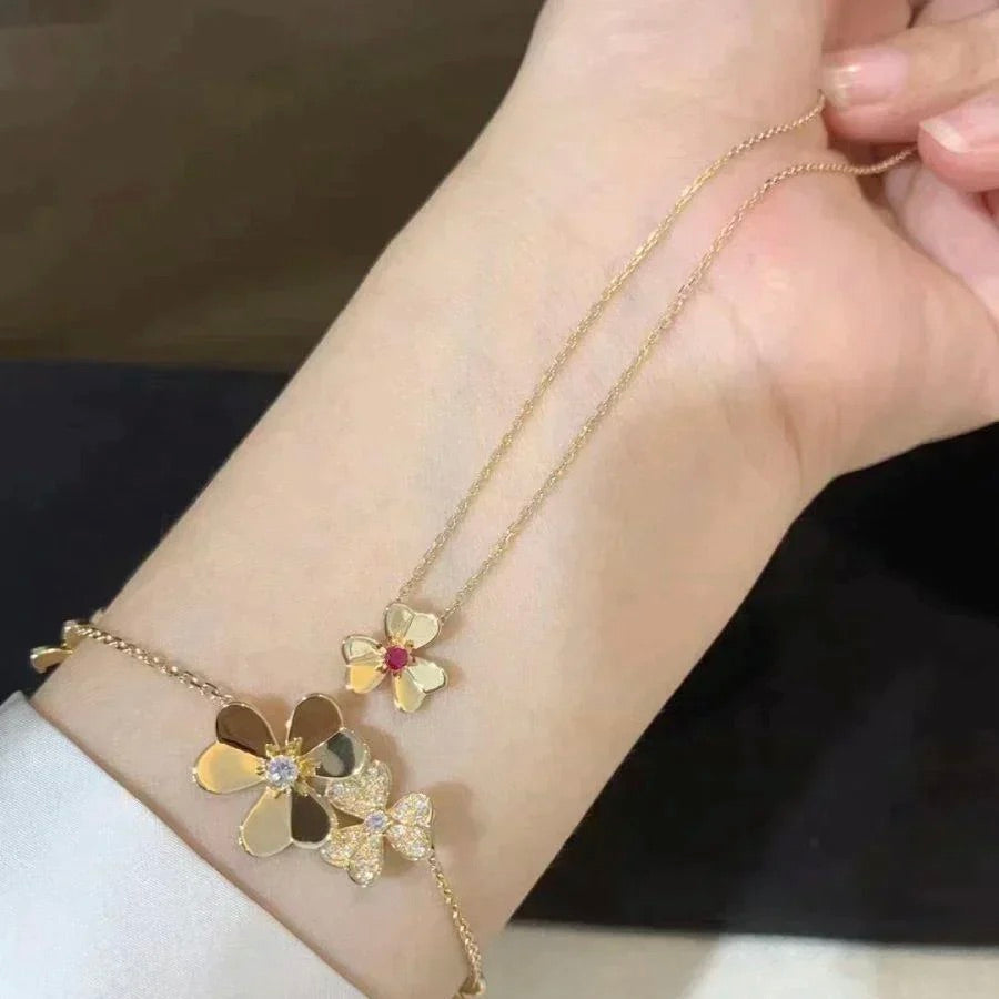 [Royal Jewellery]FRIVOLE GOLD FLOWER NECKLACE