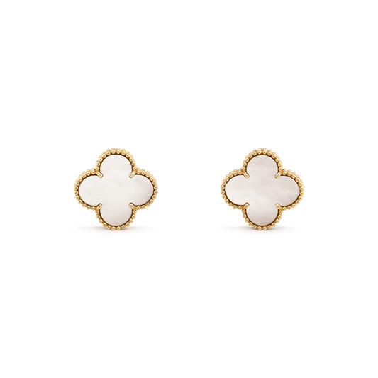 [Royal Jewellery]CLOVER MINI GOLD EARRINGS