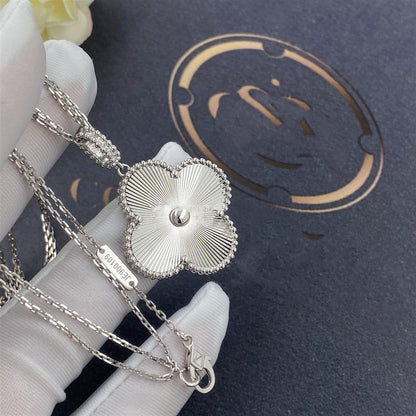 [Royal Jewellery]CLOVER 25MM SILVER BIG CLOVER NECKLACE
