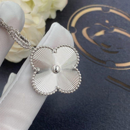 [Royal Jewellery]CLOVER 25MM SILVER BIG CLOVER NECKLACE