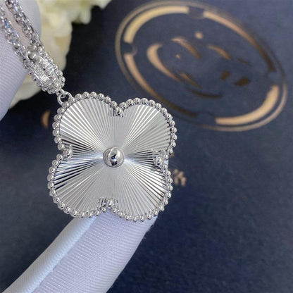 [Royal Jewellery]CLOVER 25MM SILVER BIG CLOVER NECKLACE