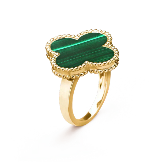 [Royal Jewellery]CLOVER MALACHITE RING