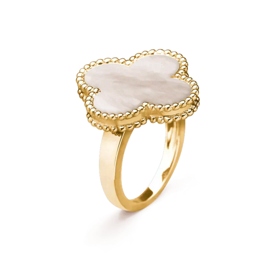 [Royal Jewellery]CLOVER WHITE MOP RING