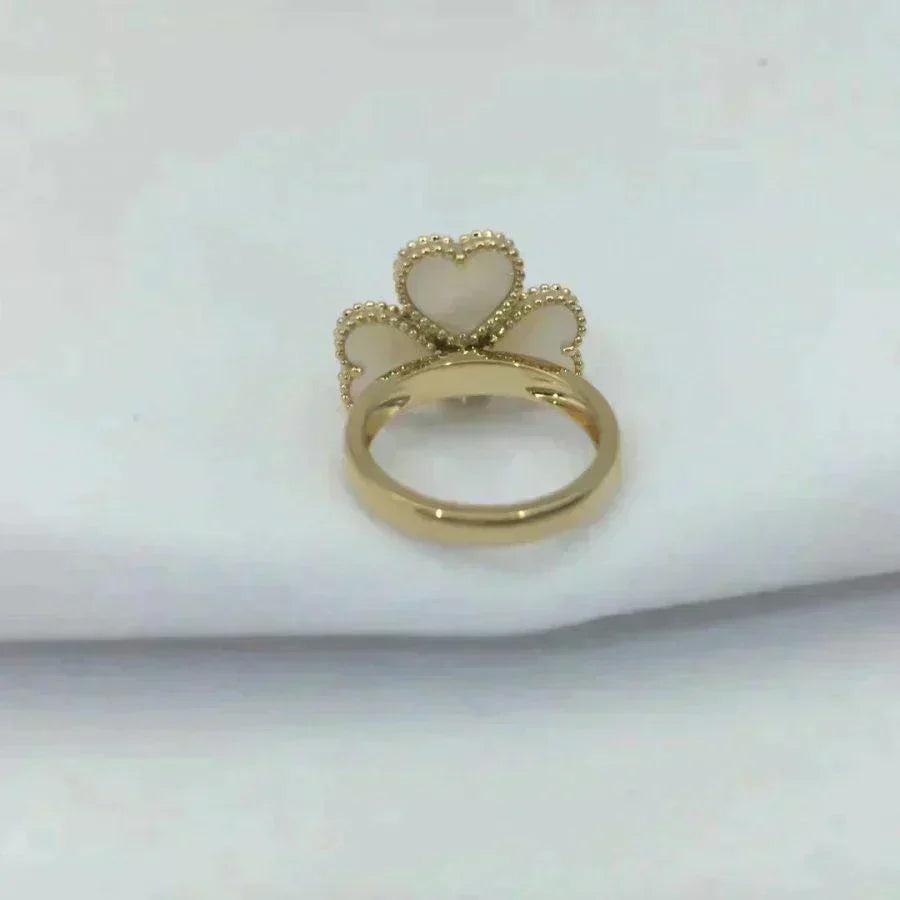 [Royal Jewellery]SWEET CLOVER WHITE MOP RING