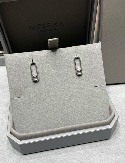 [Royal]MOVE UNO SMALL 1 DIAMOND EARRINGS
