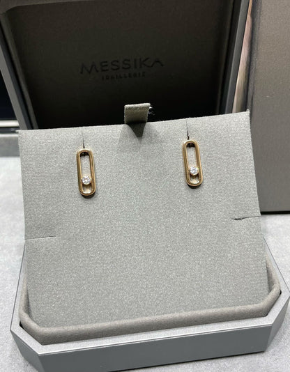 [Royal]MOVE UNO SMALL 1 DIAMOND EARRINGS
