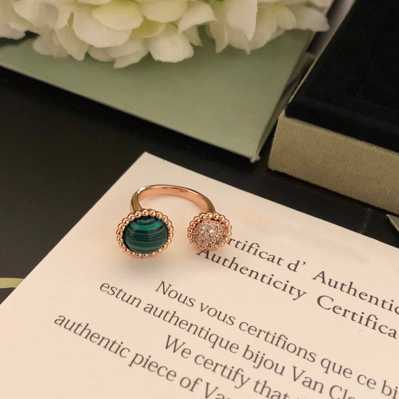 [Royal Jewellery]PERLEE COULEURS DIAMOND ROSE GOLD BETWEEN THE FINGER RING