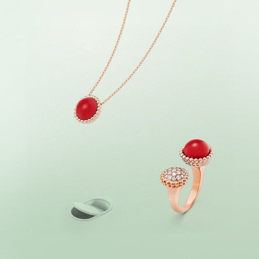 [Royal Jewellery]PERLEE COULEURS DIAMOND ROSE GOLD BETWEEN THE FINGER RING