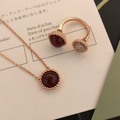 [Royal Jewellery]PERLEE COULEURS DIAMOND ROSE GOLD BETWEEN THE FINGER RING