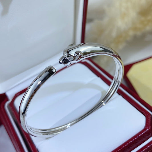 [Royal Jewellery]PANTHERE SILVER OPEN BRACELET