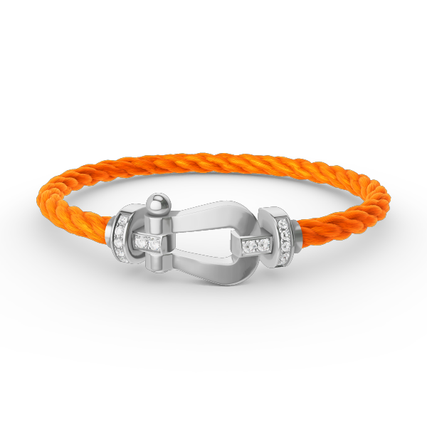 [Royal Jewellery]FORCE LARGE HORSESHOE HALF DIAMOND BRACELET SILVER