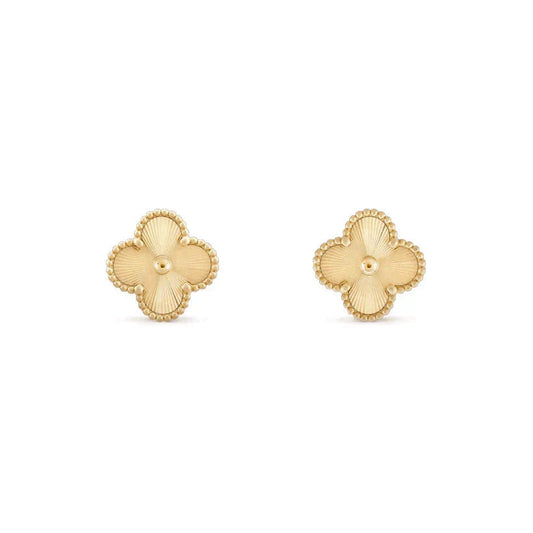 [Royal Jewellery]CLOVER MEDIUM 1 MOTIFS LASER EARRINGS