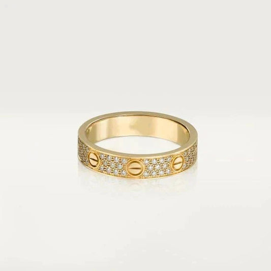 [Royal Jewellery]LOVE RING 3.6MM DIAMOND PAVED