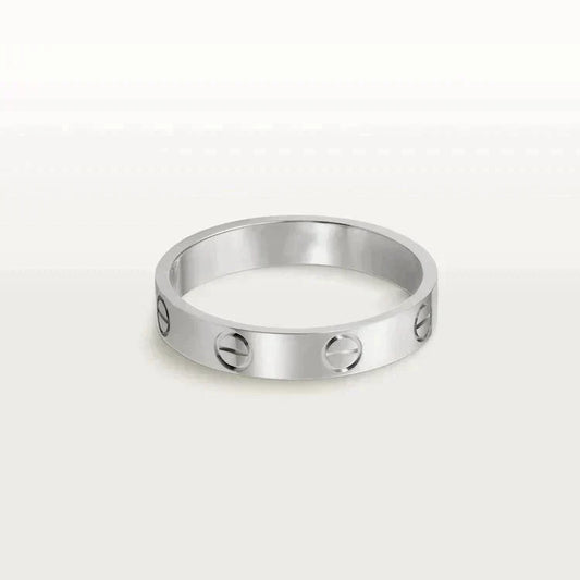 [Royal Jewellery]LOVE RING 4MM 1 DIAMOND SILVER