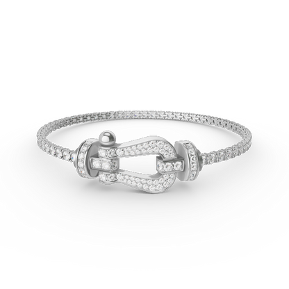 [Royal Jewellery]FORCE  LARGE HORSESHOE FULL DIAMOND TENNIS BRACELET